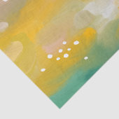 Papier Mousseline Abstrait brillant peint. Bracelet rose jaune (Détail)