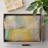 Papier Mousseline Abstrait brillant peint. Bracelet rose jaune (Cadeau)