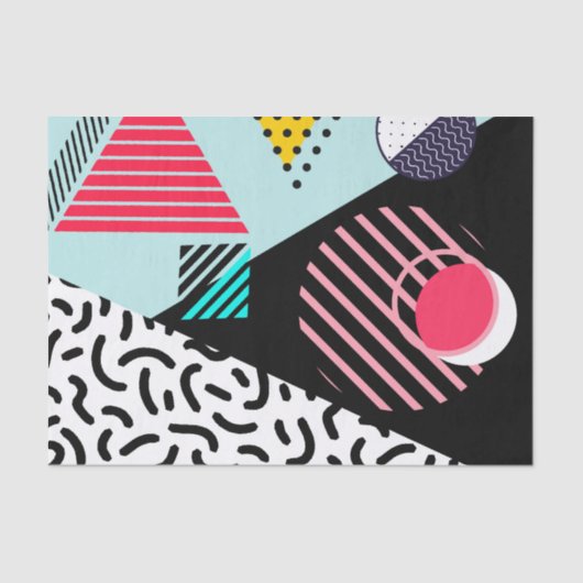 Papier Mousseline Abstrait géométrique (Recto)