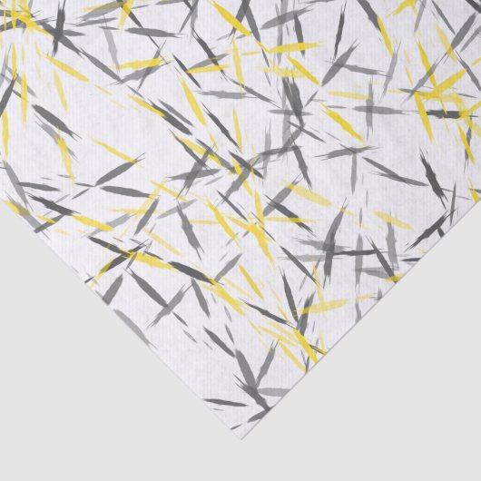Papier Mousseline Abstrait gris jaune (Détail)