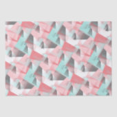 Papier Mousseline Abstrait Hip moderne Motif d'art géométrique mosaï (Recto)