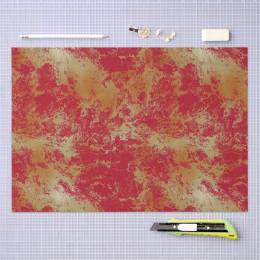 Papier Mousseline Abstrait incendie (Artisanat)