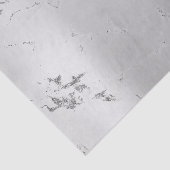 Papier Mousseline Abstrait minimal gris argenté en marbre métallique (Détail)