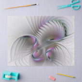 Papier Mousseline Abstrait moderne Shy Imaginaire Figure Fractal Art (Artisanat)