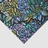 Papier Mousseline Abstrait moody Roses Floral Pattern Rose Jardin (Détail)