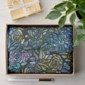 Papier Mousseline Abstrait moody Roses Floral Pattern Rose Jardin (Cadeau)
