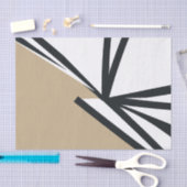 Papier Mousseline Abstrait neutre moderne (Artisanat)