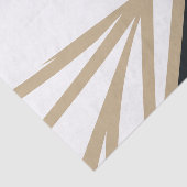 Papier Mousseline Abstrait Noir Blanc Or (Détail)