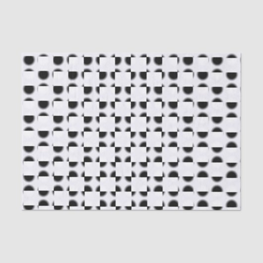 Papier Mousseline Abstrait noir et blanc (Recto)