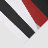 Papier Mousseline Abstrait noir, rouge et blanc (Détail)