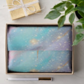 Papier Mousseline Abstrait Pastel Parties scintillant Motif sans cou (Cadeau)