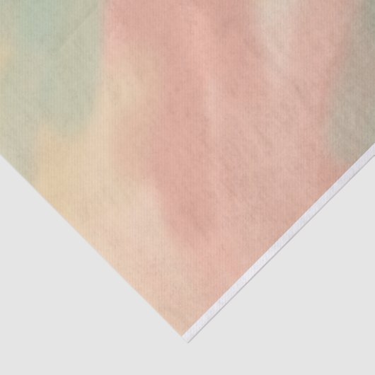 Papier Mousseline Abstrait Pastel rose jaune vert (Détail)