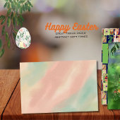 Papier Mousseline Abstrait Pastel rose jaune vert