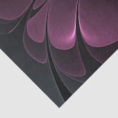 Papier Mousseline Abstrait Purpur moderne Khaki Gris Fleur fractale  (Détail)