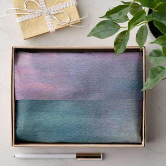 Papier Mousseline Abstrait rose Turquoise (Cadeau)