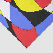 Papier Mousseline Abstrait rouge (Détail)