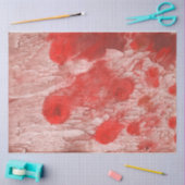 Papier Mousseline Abstrait rouge (Artisanat)