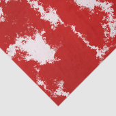 Papier Mousseline Abstrait rouge et blanc (Détail)