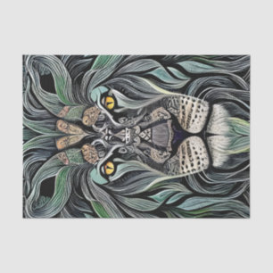 Papier Mousseline Abstrait Shabby Chic King Lion