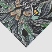 Papier Mousseline Abstrait Shabby Chic King Lion (Détail)