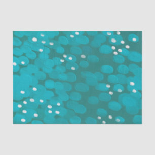 Papier Mousseline Abstrait trait de brosse turquoise bleu moderne pe