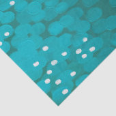 Papier Mousseline Abstrait trait de brosse turquoise bleu moderne pe (Détail)