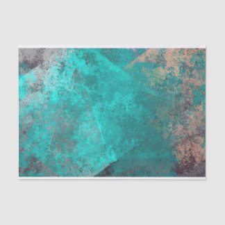 Papier Mousseline abstrait turquoise turquoise grunge arrière - plan