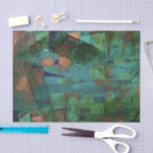 Papier Mousseline Abstrait Vert Floral Nature Amateurs Forrest (Artisanat)