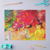 Papier Mousseline Abstraite De Palette Artiste (Artisanat)