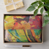 Papier Mousseline Abstraite De Palette Artiste (Cadeau)