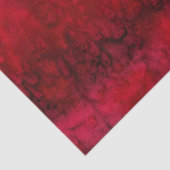 Papier Mousseline abstraite de soie rouge 'Scarlet' (Détail)