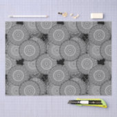 Papier Mousseline Abstraits cercles géométriques modernes formes ron (Artisanat)