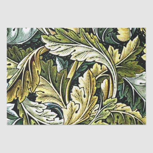 Papier Mousseline Acanthus, William Morris, (Recto)