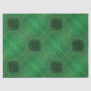 Papier Mousseline Acceptation   Médaillons de méditation verte
