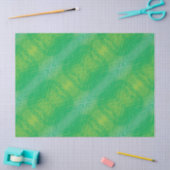 Papier Mousseline Acceptation | Médaillons de saumons jaunes bleus (Artisanat)