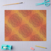 Papier Mousseline Acceptation | Médaillons de saumons rouges orange  (Artisanat)