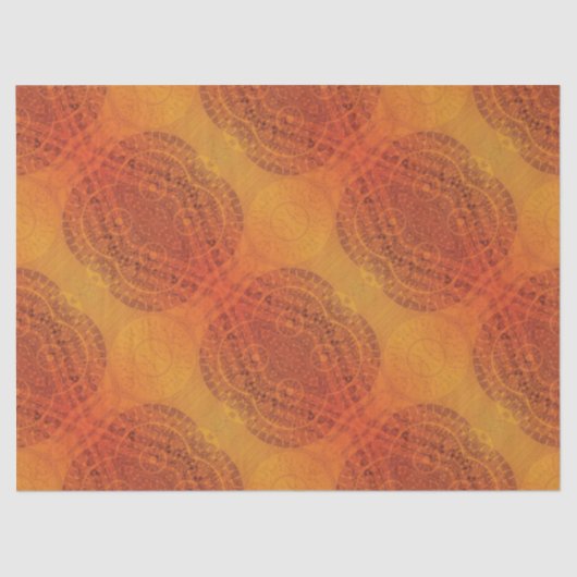 Papier Mousseline Acceptation | Médaillons de saumons rouges orange  (Recto)