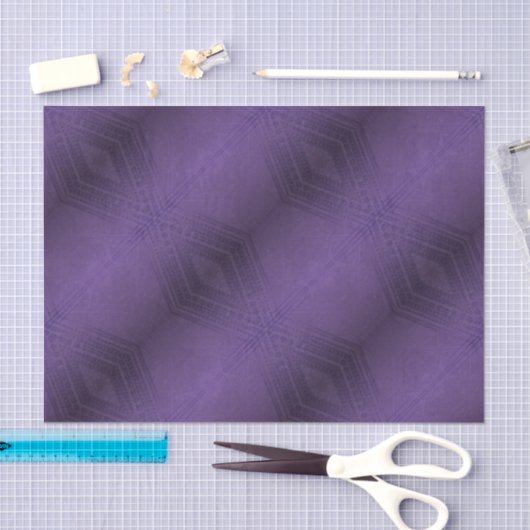Papier Mousseline Acceptation | Motif Boho violet écectique (Artisanat)