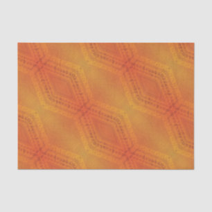 Papier Mousseline Acceptation   Motif de Shibori rouge orange jaune