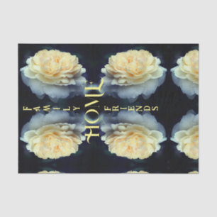 Papier Mousseline Accueil Rose Jaune Mots Inspirants Découpage