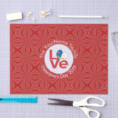 Papier Mousseline Açores Red LOVE Drapeau personnalisé (Artisanat)