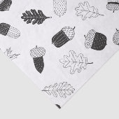Papier Mousseline Acorns et feuille (Détail)