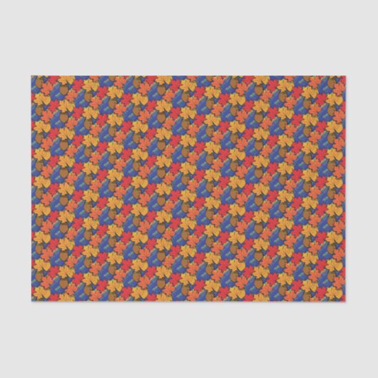 Papier Mousseline Acorns et feuille I (Recto)