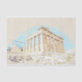 Papier Mousseline Acropole Hill à Athènes, Grèce (Recto)