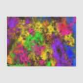 Papier Mousseline Acrylic Neon Colors Paint Splatter Splash Abstract (Recto)