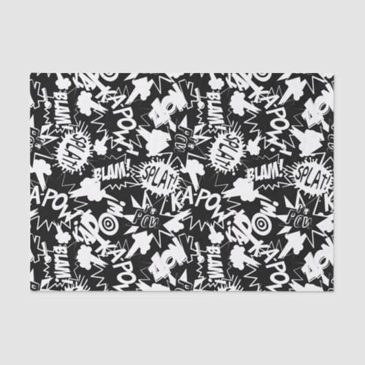 Papier Mousseline Actions de bandes dessinées (Recto)