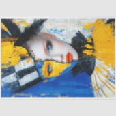 Papier Mousseline Activisme audacieux & Ukraine Unity Art Decoupage (Recto)