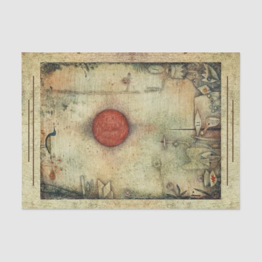 Papier Mousseline Ad Marginem par Paul Klee, Art Abstrait (Recto)