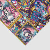 Papier Mousseline Addicité À Mes Cartes De Tarot Téléphonique (Détail)