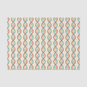 Papier Mousseline ADN Mid Century Moderne Biologie STEM Crème à